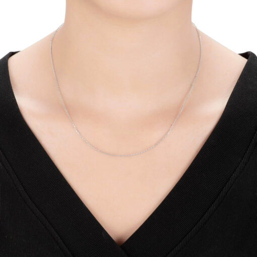 Dây chuyền bạc SILVY Store dáng vòng xoắn sáng