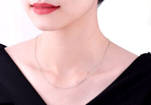 Dây chuyền bạc SILVY Store kiểu dáng xích xoắn