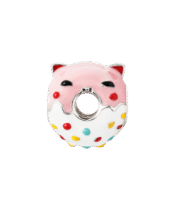 Hạt Charm Bạc Cao Cấp Mèo Donut Ngộ Nghĩnh & Dễ Thương