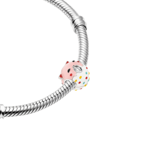 Hạt Charm Bạc Cao Cấp Mèo Donut Ngộ Nghĩnh & Dễ Thương - Ảnh 4