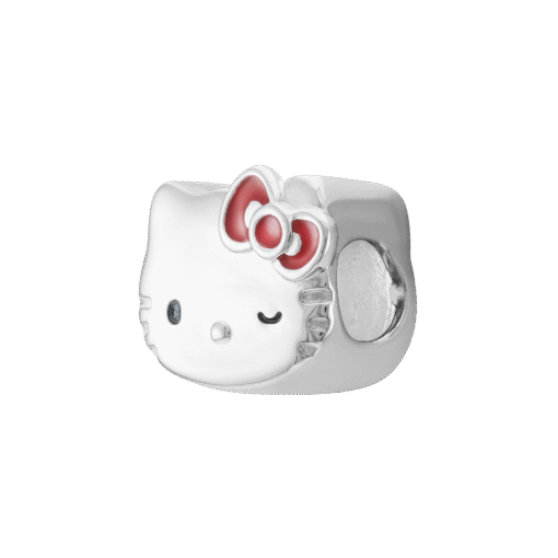 Hạt Charm Bạc Cao Cấp Bé Mèo Hello Kitty Nháy Mắt - Ảnh 3