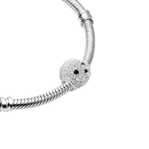 Hạt Charm Bạc Cao Cấp Tiểu Cún Full Đá Lấp Lánh - Ảnh 4