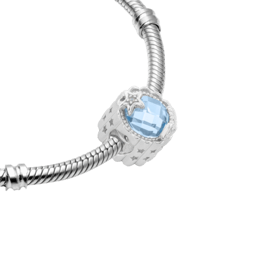 Hạt Charm Bạc Cao Cấp Viên Đá Xanh "Biển Ngọc" Đại Dương - Ảnh 5