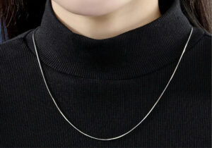 Dây chuyền bạc SILVY Store dây rắn trơn đơn giản