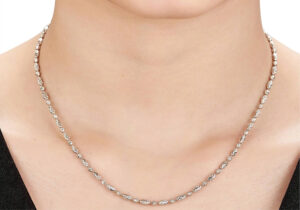 Dâu chuyền bạc SILVY Store hạt bầu charm nổi