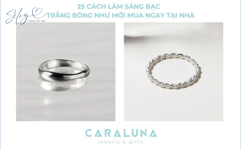 Hướng dẫn cách làm sáng nhẫn bạc bị đen